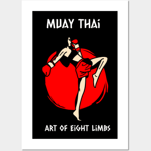 Muay Thai Posters and Art